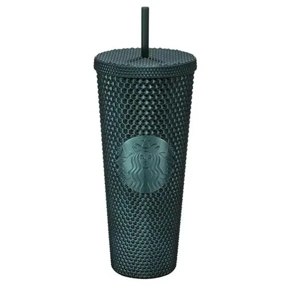 Starbucks Matte Dark Green Studded Tumbler | 24oz